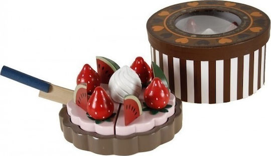 Magni Wooden Chocolate Cake with Strawberry