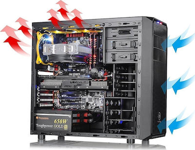 Thermaltake H25 Turnul Midi Cutie de calculator Negru