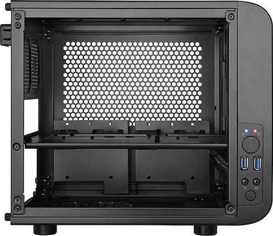 Thermaltake Core V1 Gaming Mini Tower Κουτί Υπολογιστή με Πλαϊνό Παράθυρο Μαύρο