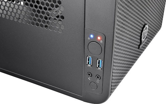 Thermaltake Core V1 Gaming Mini Tower Κουτί Υπολογιστή με Πλαϊνό Παράθυρο Μαύρο