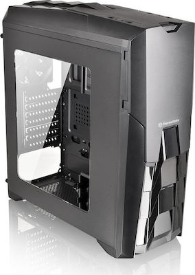 Thermaltake Versa N25 Jocuri Turnul Midi Cutie de calculator cu fereastră laterală Negru