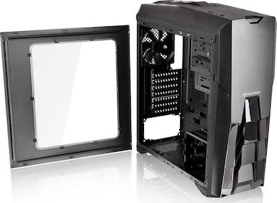 Thermaltake Versa N25 Jocuri Turnul Midi Cutie de calculator cu fereastră laterală Negru