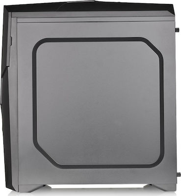 Thermaltake Versa N25 Jocuri Turnul Midi Cutie de calculator cu fereastră laterală Negru