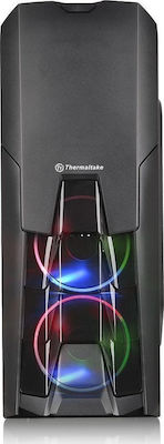 Thermaltake Versa N25 Jocuri Turnul Midi Cutie de calculator cu fereastră laterală Negru