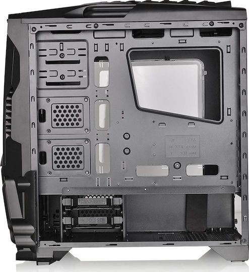 Thermaltake Versa N24 Midi-Turm Computergehäuse mit Seitenfenster Schwarz