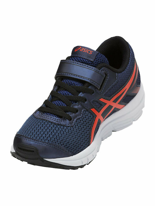 Gel-Zaraca 5 GS Kids Sports Shoes Running with Hoop & Loop Closure Navy Blue