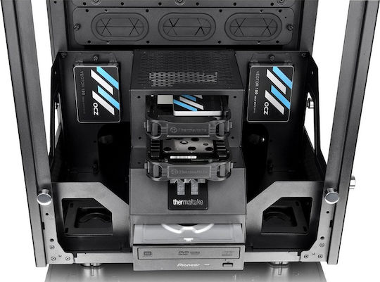 Thermaltake The Tower 900 Геймърско Пълна Кула Компютърна Кутия със Страничен Прозорец Черна