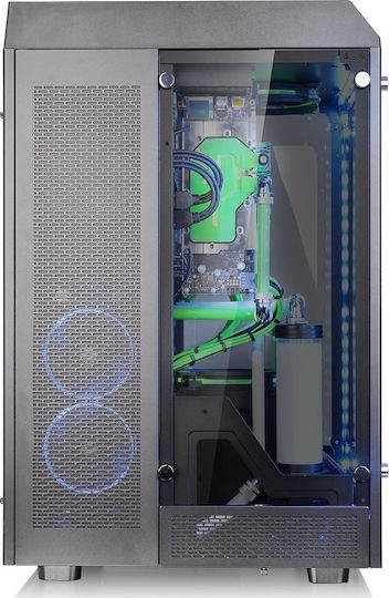 Thermaltake The Tower 900 Геймърско Пълна Кула Компютърна Кутия със Страничен Прозорец Черна