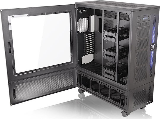 Thermaltake Core W100 Gaming Ultra Tower Κουτί Υπολογιστή με Πλαϊνό Παράθυρο Μαύρο