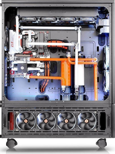Thermaltake Core W100 Gaming Ultra Tower Κουτί Υπολογιστή με Πλαϊνό Παράθυρο Μαύρο