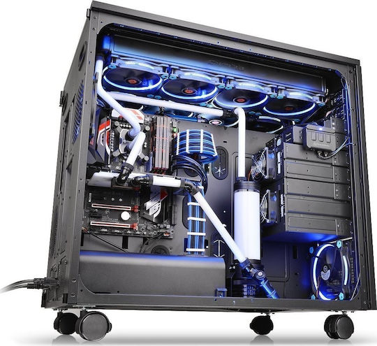 Thermaltake Core W200 Gaming Ultra-Turm Computergehäuse mit Seitenfenster Schwarz
