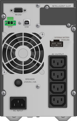 Powerwalker VFI 1000 TGB UPS On-Line 1000VA 900W with 4 IEC Power Plugs