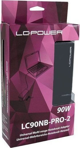 LC-Power Universal Φορτιστής Laptop 90W 20V 4.74A χωρίς Καλώδιο Τροφοδοσίας