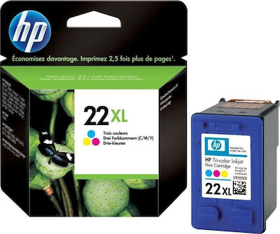 HP 22XL InkJet Printer Ink Multiple (Color) (C9352CE)