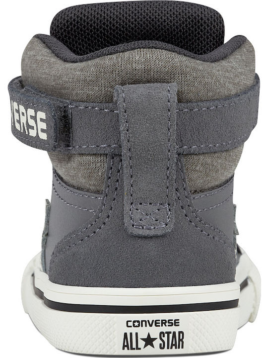 Chuck Taylor All Star PRO BLAZE STRAP HI Παιδικά Sneakers High με Σκρατς Γκρι