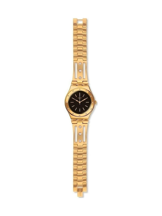 Swatch Cento E Lode Watch with Gold Metal Bracelet