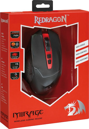 Redragon Mirage Drahtlos Gaming Gaming Maus 4800 DPI Schwarz