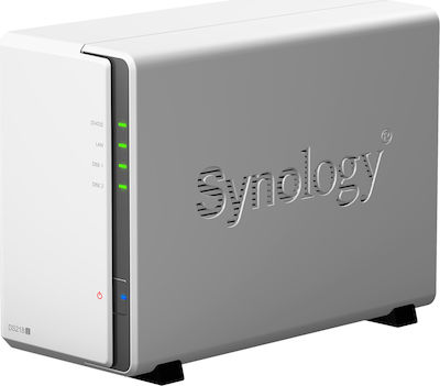 Synology DiskStation DS218J NAS Tower with 2 Number of Spit for HDD/SSD