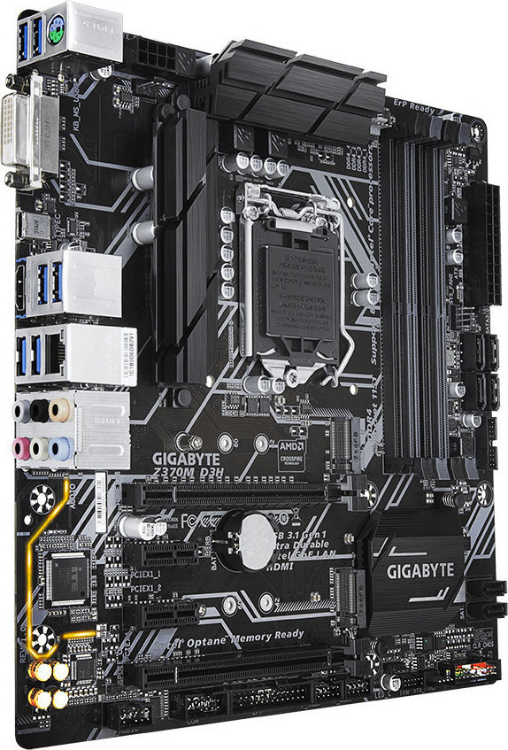 Материнская плата gigabyte z370m d3h есть ли выход под слот m2 ssd