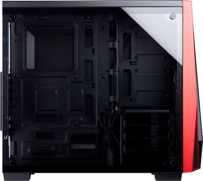 Corsair Carbide Spec-04 Tempered Glass Gaming Midi Tower Κουτί Υπολογιστή με Πλαϊνό Παράθυρο Black/Red