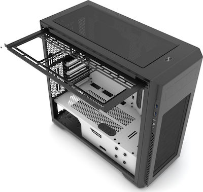 Phanteks Enthoo Pro M Tempered Glass Gaming Midi-Turm Computergehäuse mit RGB-Beleuchtung Weiß