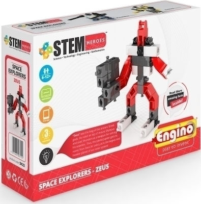 Engino Plastic Construction Toy STEM Heroes Space Explorers - Zeus