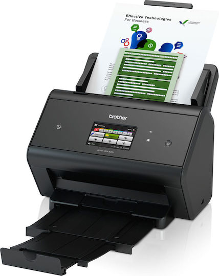 Brother ADS-3600W Flatbed / Sheetfed Scanner A4 με WiFi