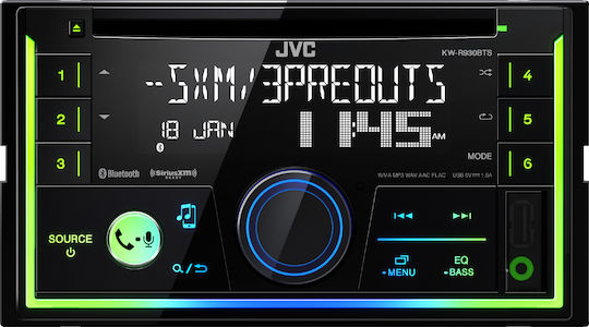 JVC Ηχοσύστημα Αυτοκινήτου 2 DIN (Bluetooth/USB/AUX/WiFi/GPS/Apple-Carplay/Android-Auto)
