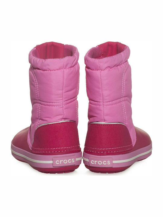 Crocband Lodgepoint Anatomische Kinder-Schneestiefel Rosa