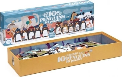 Kids Puzzle 10 Penguins for 3++ Years 55pcs Londji