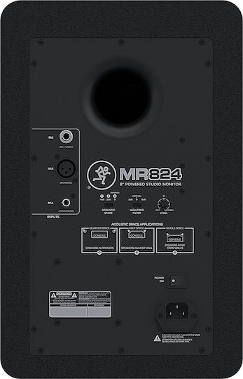 Mackie MR824 Ηχείo Studio Monitor 8" 85W (Τεμάχιο) Μαύρο