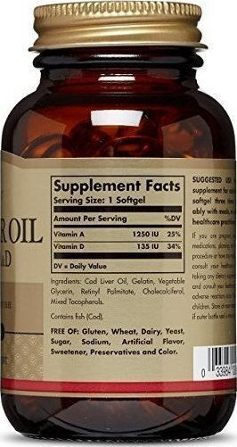 Solgar Cod Liver Oil Cod Liver Oil 100 softgels
