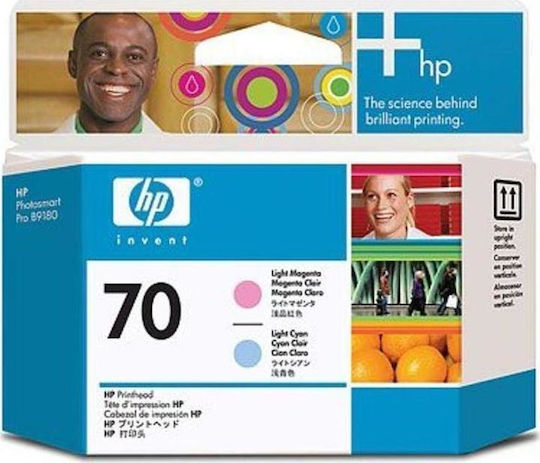 HP 70 Original Pack of 2 InkJet Printer Inks Light Blue / Light Magenta (C9405A)