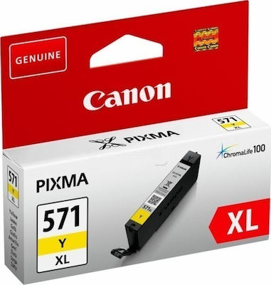 Canon CLI-571XL InkJet Printer Ink Yellow (0334C001)