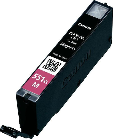 Canon CLI-551XL Γνήσιο Μελάνι Εκτυπωτή InkJet Ματζέντα (6445B001)