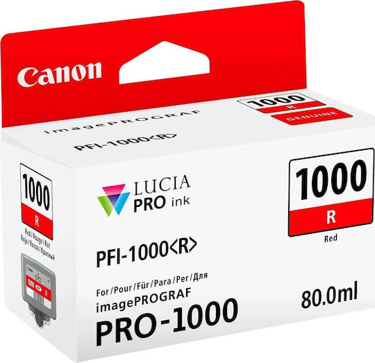 Canon PFI-1000 Γνήσιο Μελάνι Εκτυπωτή InkJet Κόκκινο (0554C001)