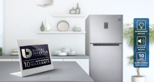 Samsung Frigider cu două uși 320lt NoFrost Î171.5xL60xA67.2cm. Inox RT32K5030S8/ES