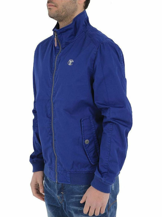 Basehit -CT Men's Bomber Jacket Blue