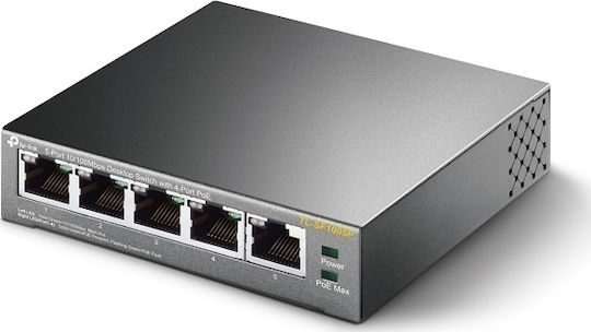TP-LINK TL-SF1005P Unmanaged L2 PoE Switch with 5 Ethernet Ports