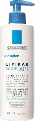 La Roche Posay Lipikar Syndet AP+ Cream Κατάλληλο για Ατοπική Επιδερμίδα 400ml