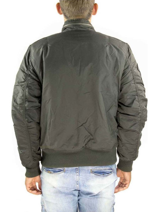 Flight Engine Winter Jacke Bomber Wasserdicht Gray