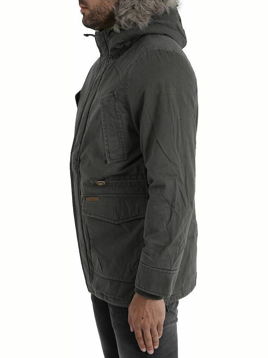 Basehit Ärmellos Herren Winter Jacke Parka Khaki