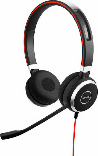 Jabra Evolve 40 MS Duo (USB) On Ear Multimedia Headphone with Microphone USB-A
