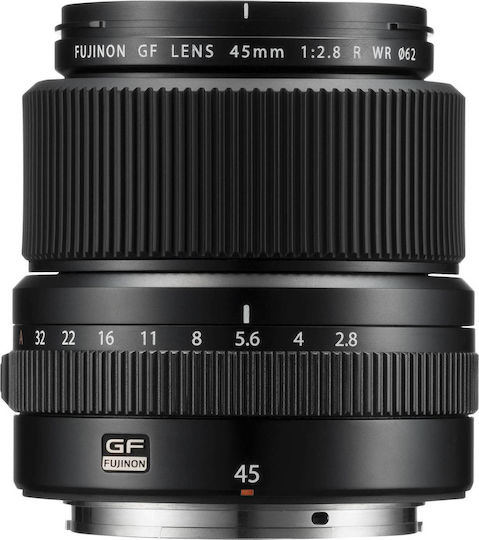 Fujifilm Medium Format Φωτογραφικός Φακός Fujinon GF 45mm f/2.8 R WR Wide Angle για Fujifilm G Mount Μαύρος