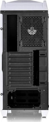 Thermaltake Versa C24 RGB Gaming Midi Tower Computer Case with Window Panel Snow Edition