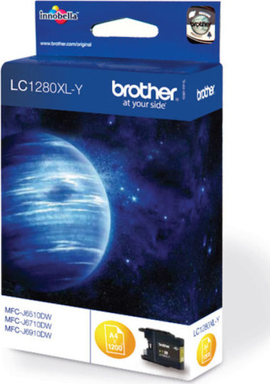 Brother LC1280XL Оригинален Мастило за мастиленоструен принтер Жълт (LC-1280XLY)