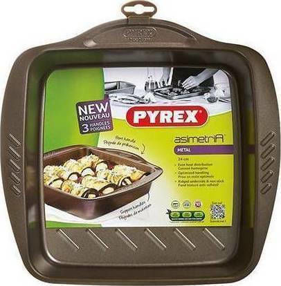 Pyrex Asimetria Ταψί Αλουμινίου 24x24cm