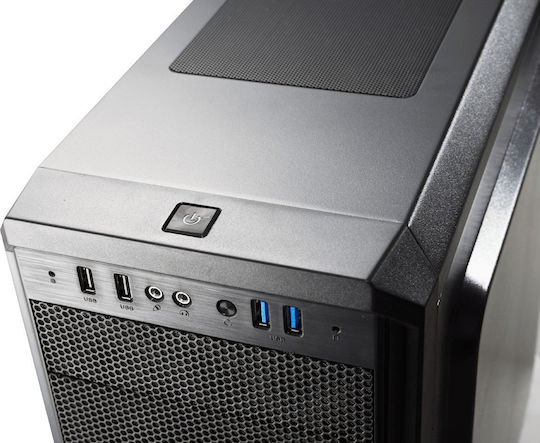 Cougar MX330-G Midi Tower Κουτί Υπολογιστή με Πλαϊνό Παράθυρο Μαύρο