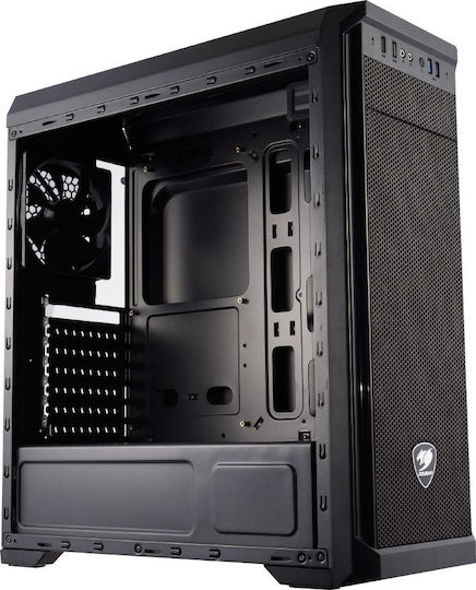 Cougar MX330-G Midi Tower Κουτί Υπολογιστή με Πλαϊνό Παράθυρο Μαύρο