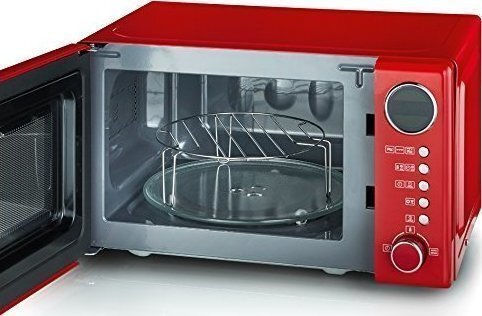 Severin MW 7893 Retro Φούρνος Μικροκυμάτων με Grill 20lt Κόκκινος